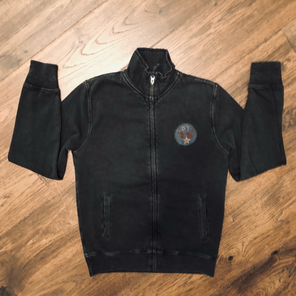 Lucky Brand Jacket “Dragon” Graphic Design Vintage Look Size X-Small - Picture 4 of 9